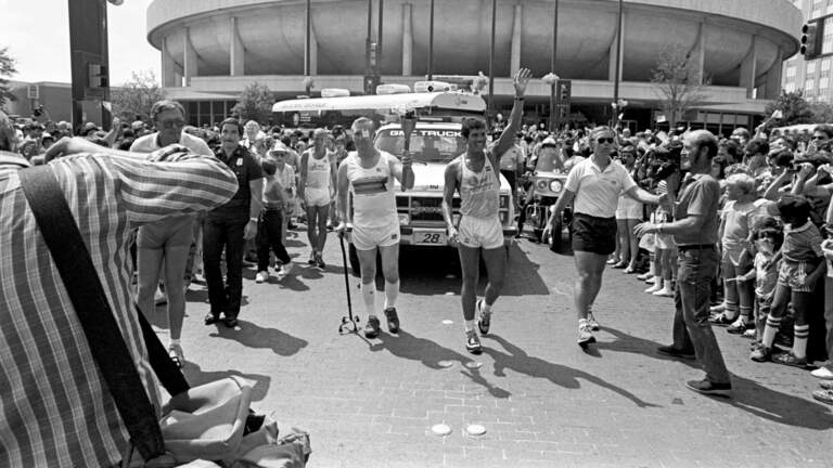 It’s in France now, but the Olympic torch came through North Texas - twice