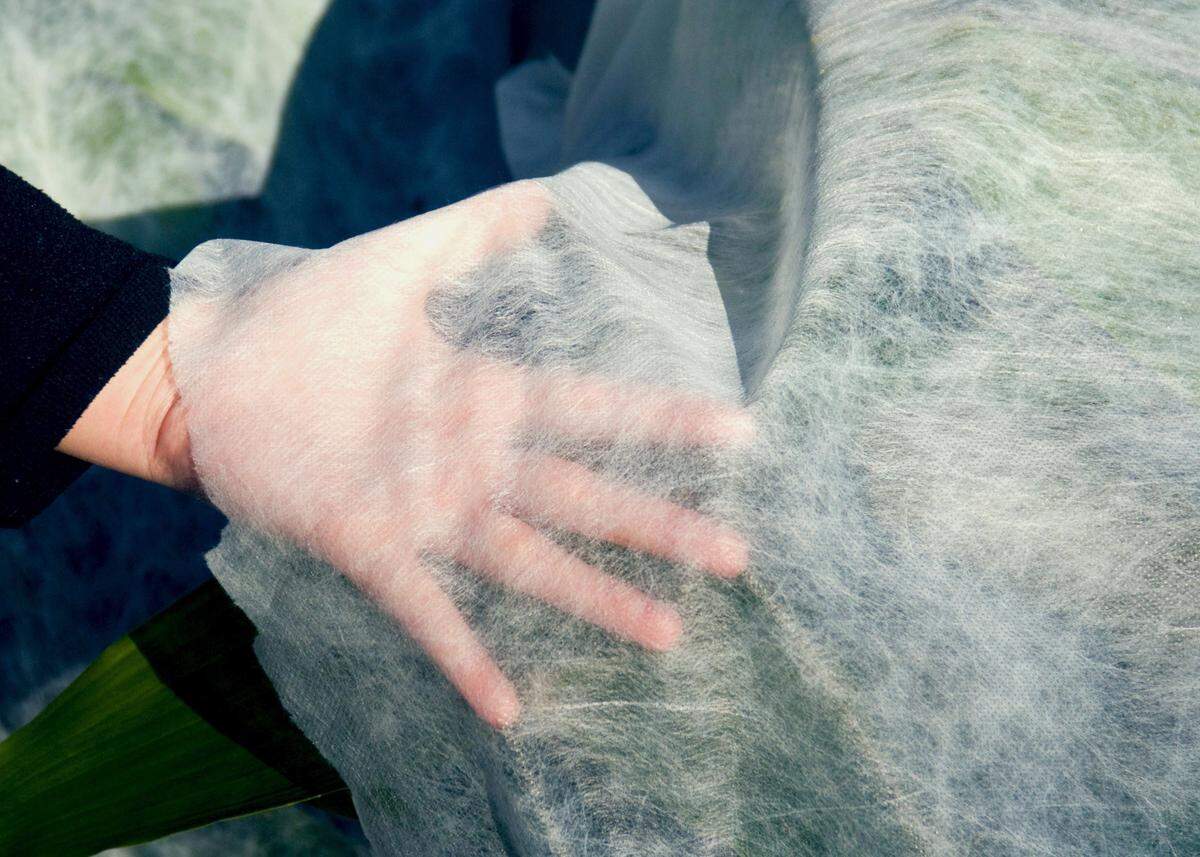 Frost cloth is lightweight, but it really saves plants.j