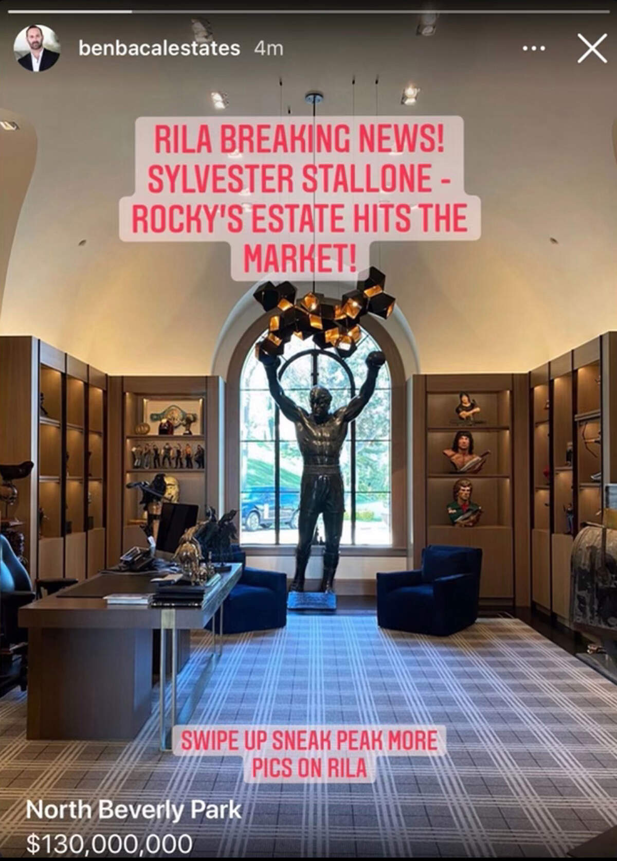 Rocky statue