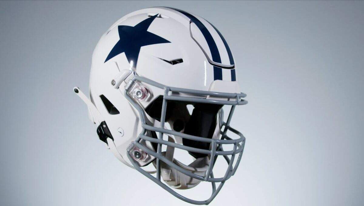 Cowboys white helmet
