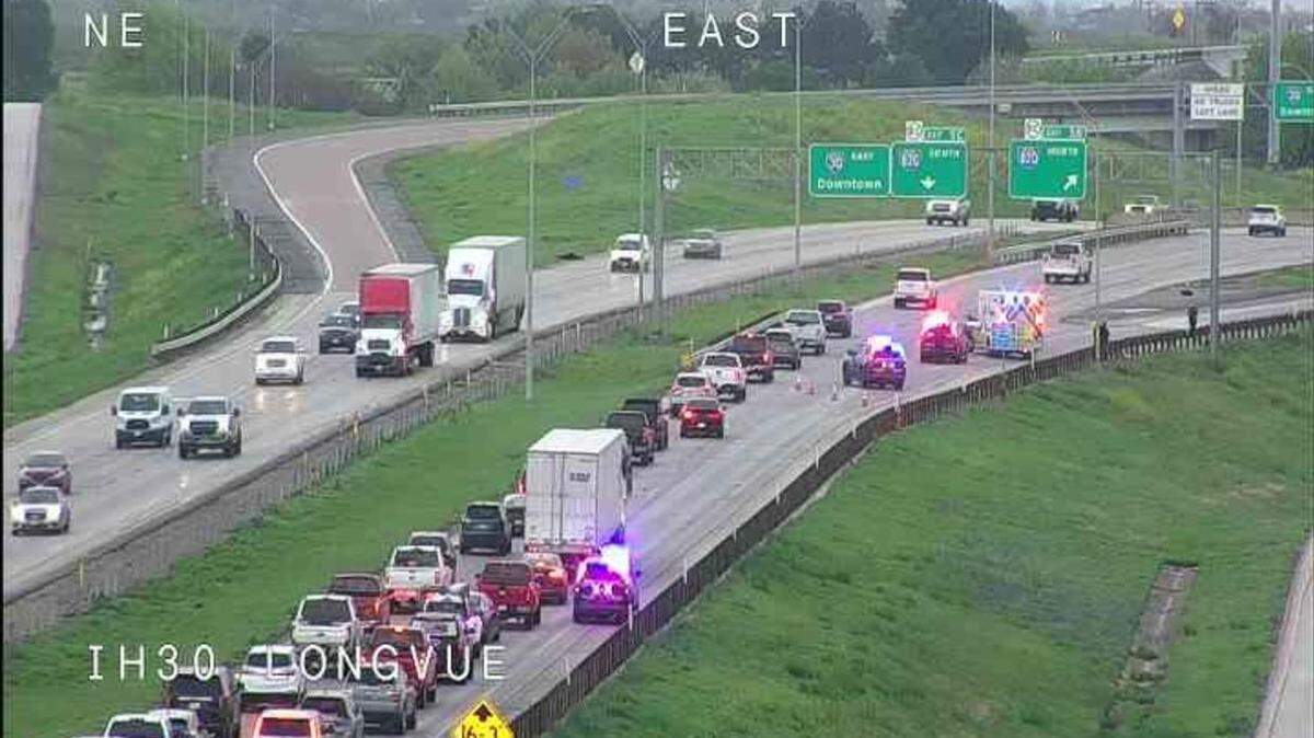 Fort Worth police are investigating the death of a pedestrian found Monday morning, March 25, 2024, in the 9600 block of eastbound I-30​.