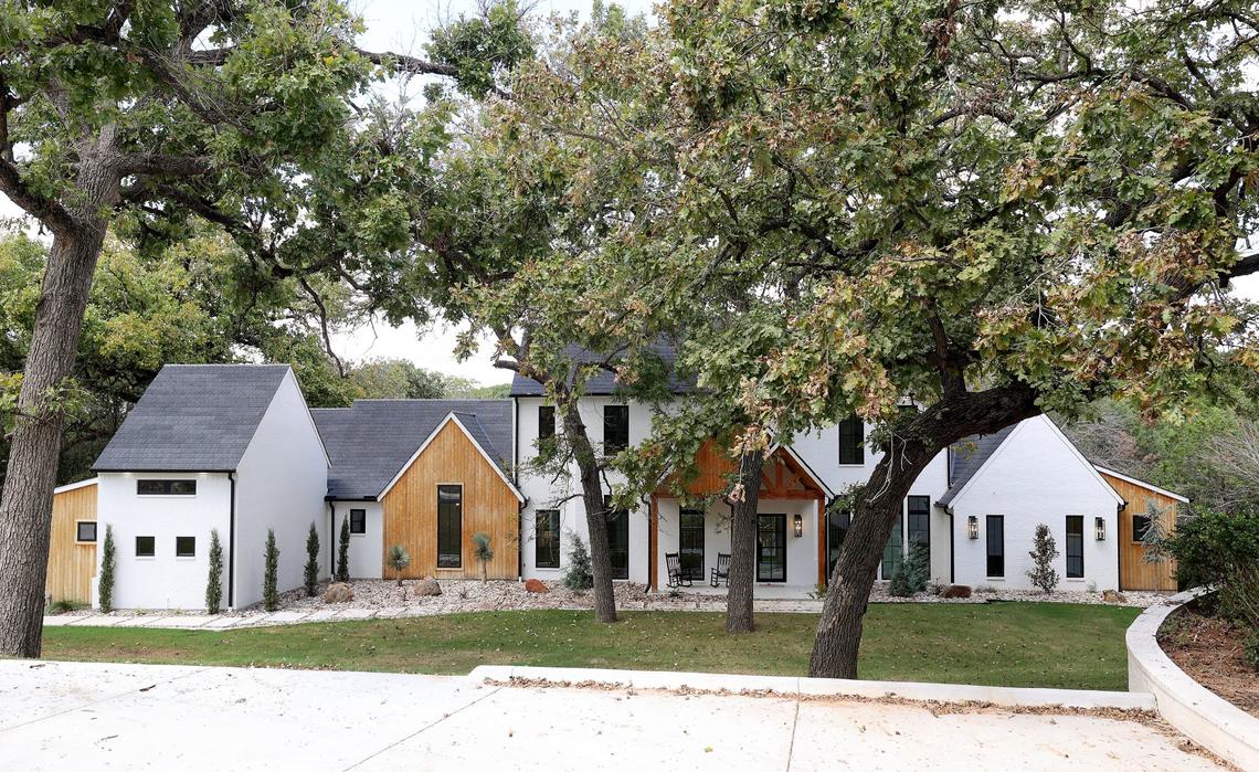 This 7,019-square-foot home along the Brazos River features six bedrooms and five bathrooms.