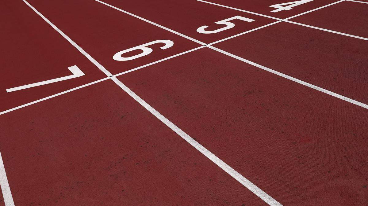 TOKYO, JAPAN - SEPTEMBER 11: Detail of the tartan track ahead of the World Athletics Championships Tokyo 2025 at National Stadium on September 11, 2025 in Tokyo, Japan. (Photo by Cameron Spencer/Getty Images)