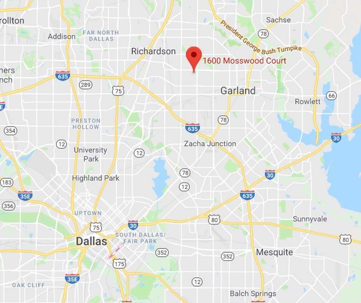 A man and a 15-year-old boy were found with gunshot wounds early Monday at a home on Mosswood Court in Garland, police said. A 13-year-old boy stopped in a car leaving that residence also was discovered to be wounded.