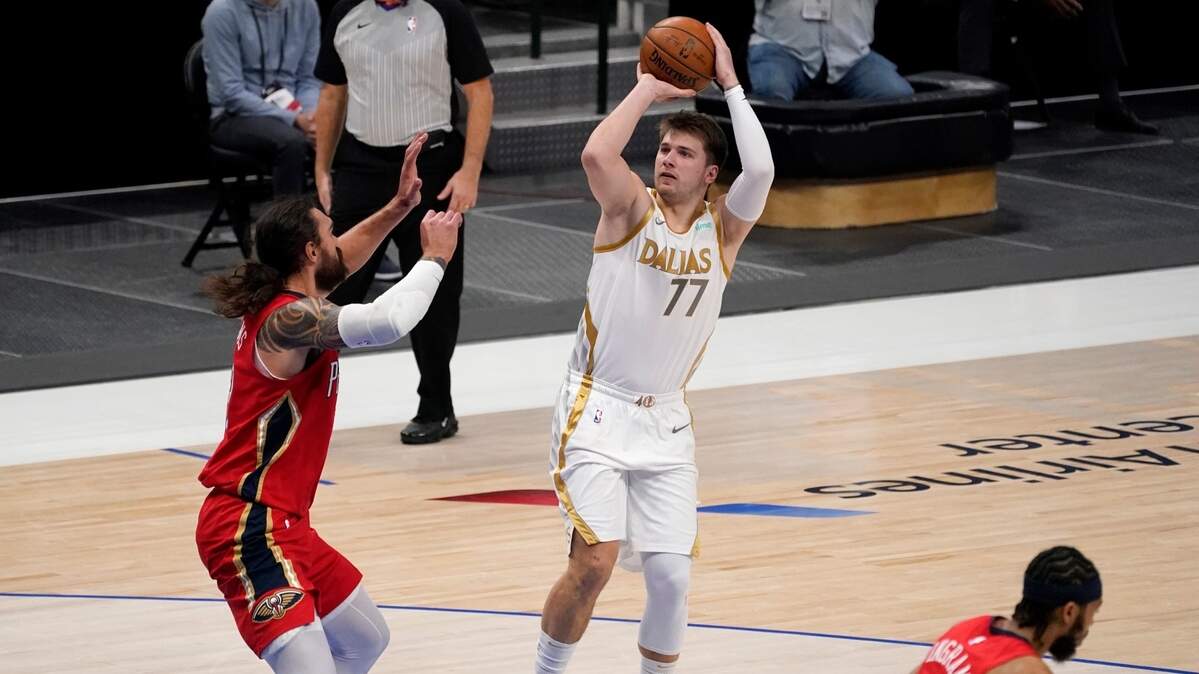 Dallas Mavericks’ Luka Doncic scored a career-high 46 points in a 143-130 win over the New Orleans Pelicans Friday night at American Airlines Center.