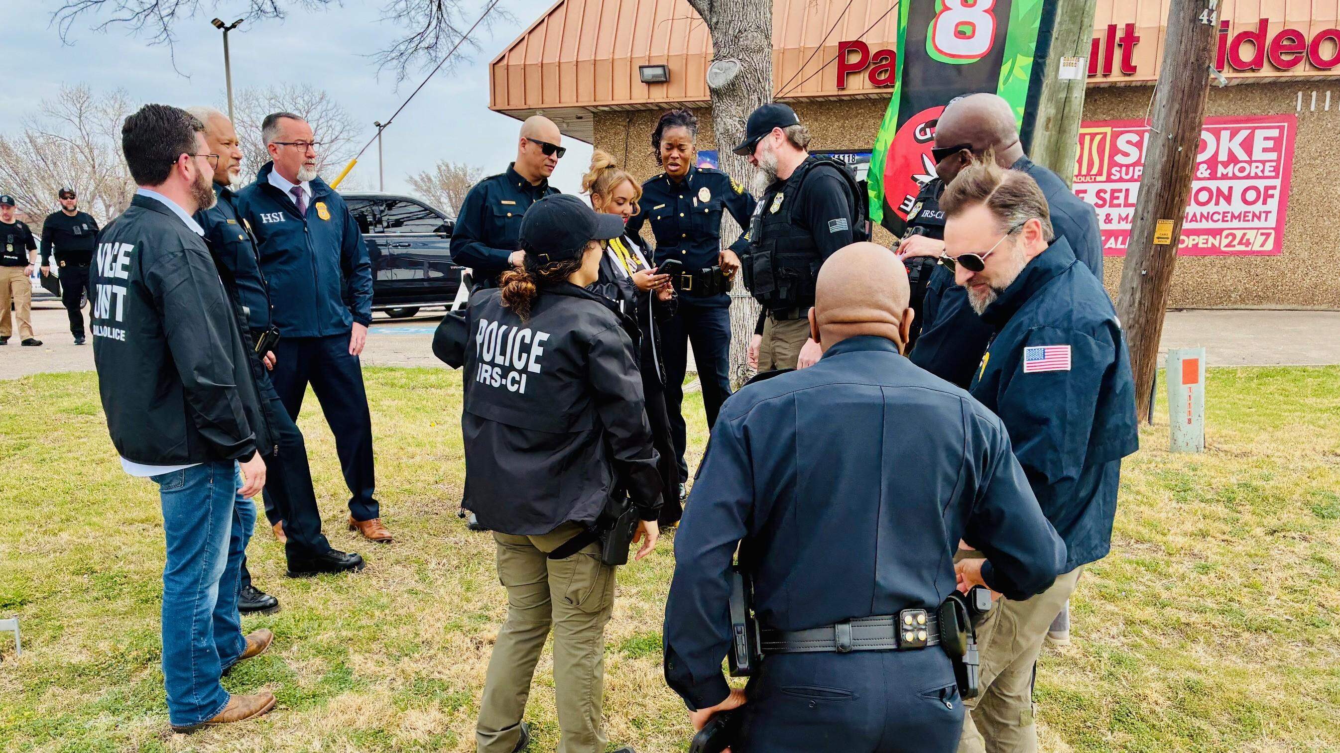 Dallas, Plano police raid adult bookstore in multi-agency prostitution sting