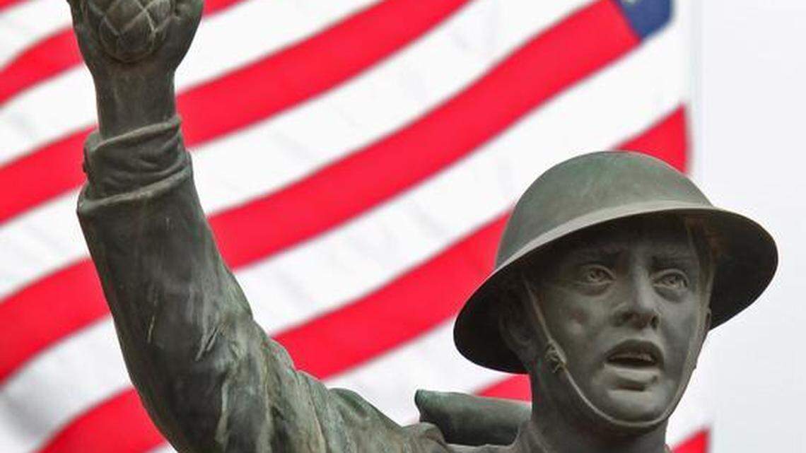 The Spirit of the American Doughboy statue at Mount Olivet Cemetery in Fort Worth in March 2011.