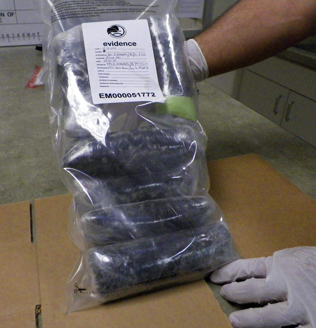 Archived photo of  U.S. Drug Enforcement Administration methamphetamine seizure