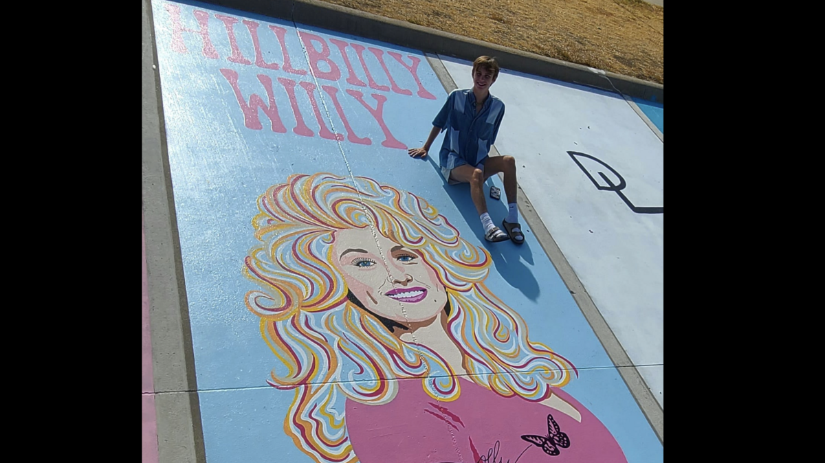 An Aledo High School senior painted his senior parking spot in honor of his idol, Dolly Parton. The spot was vandalized over the weekend.