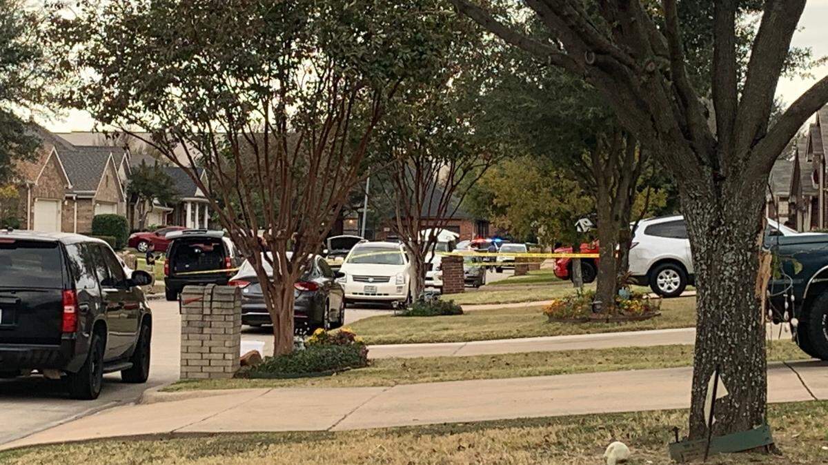 A man suspected in the fatal shooting of a woman Wednesday in Mansfield, Texas was found dead inside the couple’s home after a standoff with officers, police said.