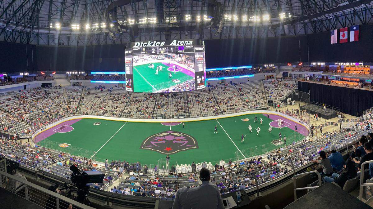 The Panther City Lacrosse Club lost its home home debut, 14-8, against the Vancouver Warriors at Dickies Arena Friday night.