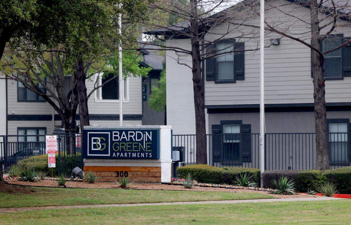 An Arlington firefighter was shot while responding to a call at the Bardin Greene Apartments on Friday, March 22, 2024, in Arlington.