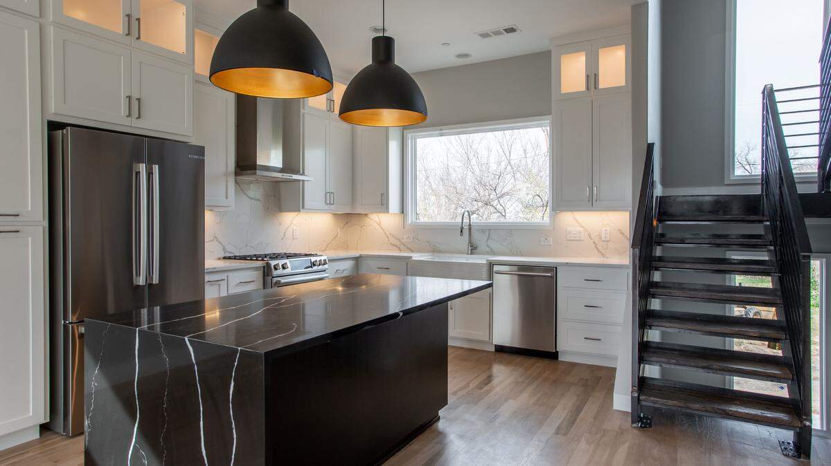 The Riverwalk Residences townhomes offer fluid floorplans with various custom options.