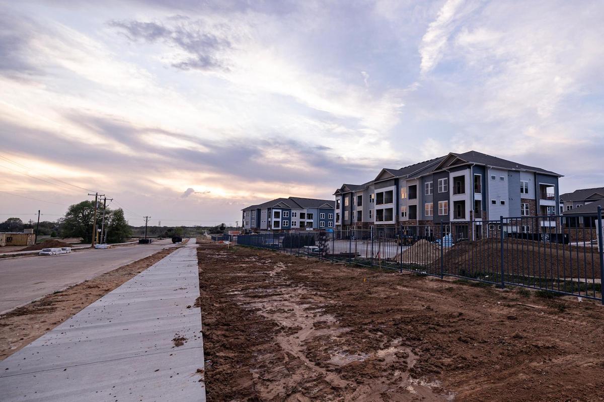 The Decatur Deer Park Apartaments under construction behind a Walmart in Decatur on Saturday, March 29, 2025.