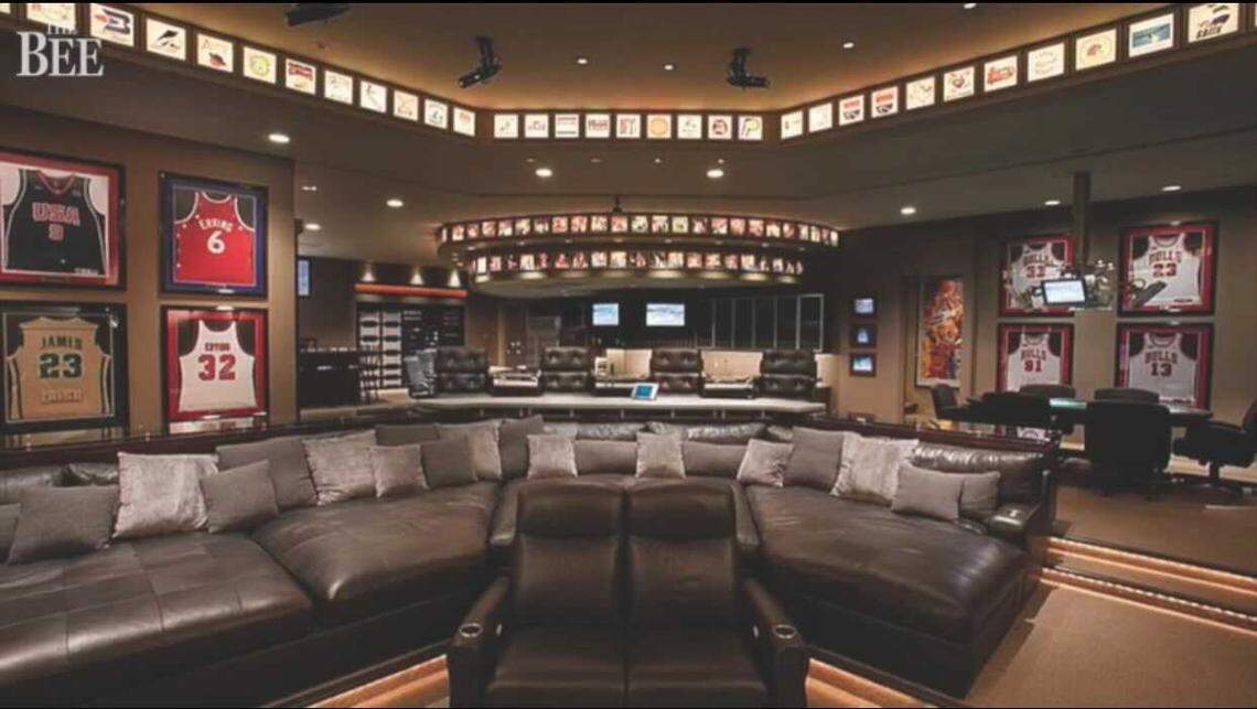 Theater room.