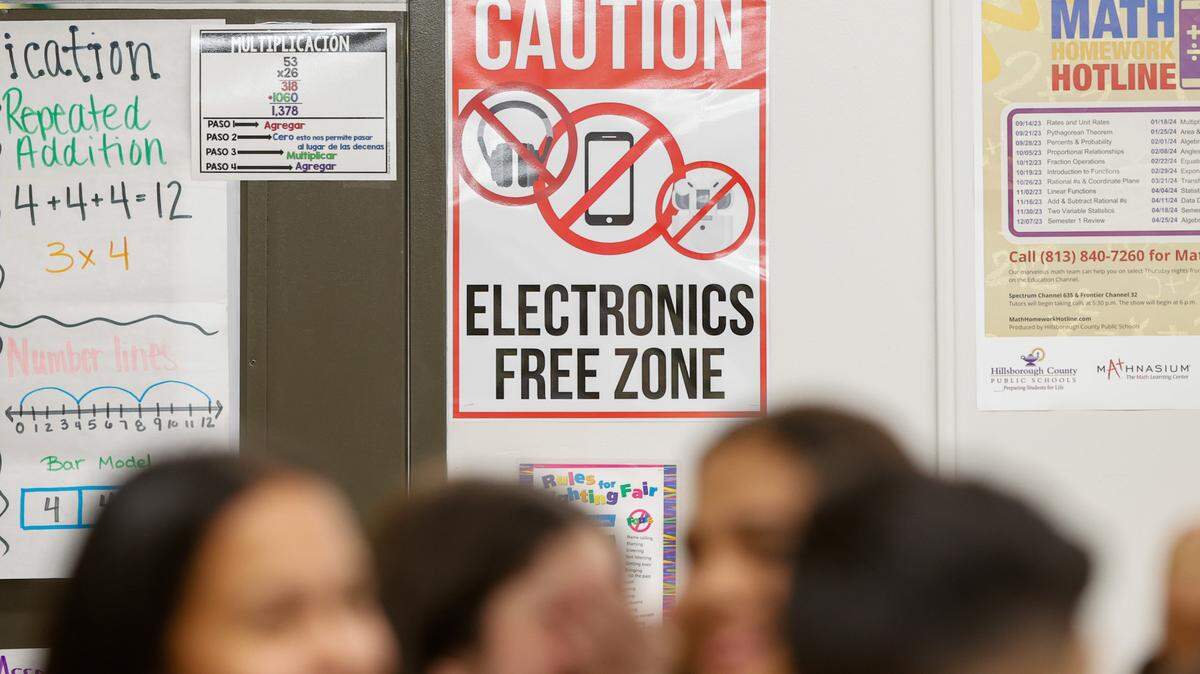 A majority of students across the nation will go to schools this fall where their cellphone use is restricted or banned. Florida has led the way in setting this trend.
