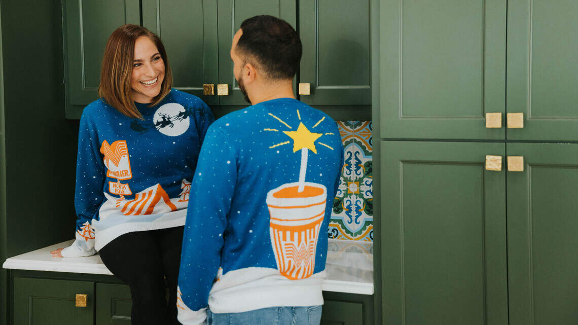 What says Christmas holidays more than a $120 Whataburger sweater?