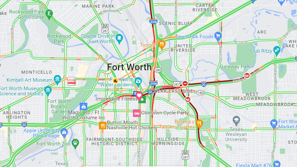 After bridge standoff with a fugitive, I-30 is open at U.S. 287 near downtown Fort Worth