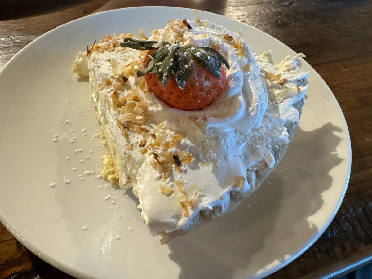 Coconut cream pie at Boulevard Cafe in North Richland Hills Jan. 21, 2024.