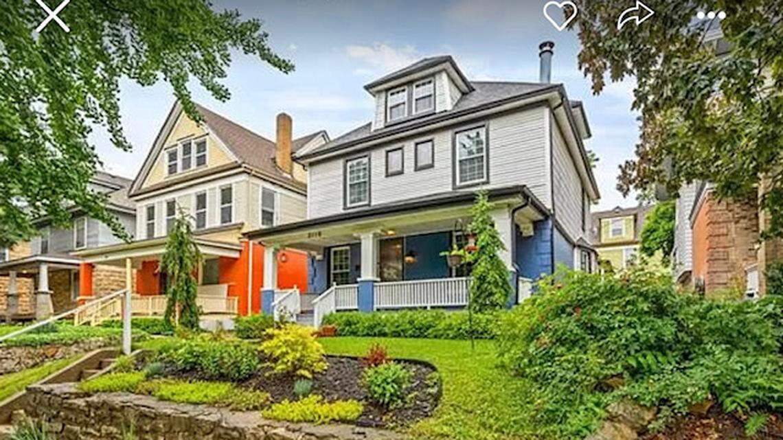 The exterior of a house that was featured on the HGTV program “Bargain Mansions.” The home is listed for $389,000 in Kansas City, Missouri.