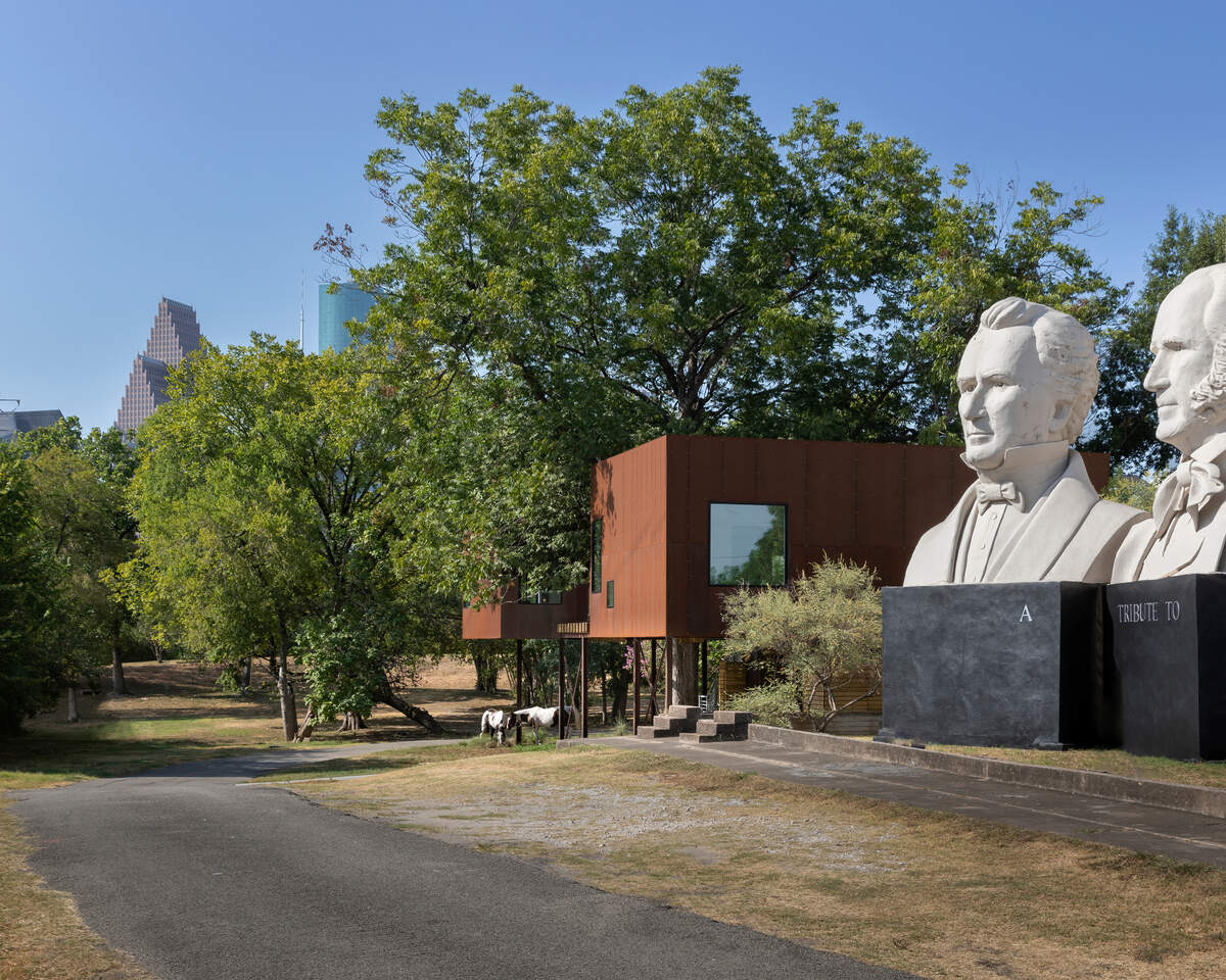 Busts in the backyard