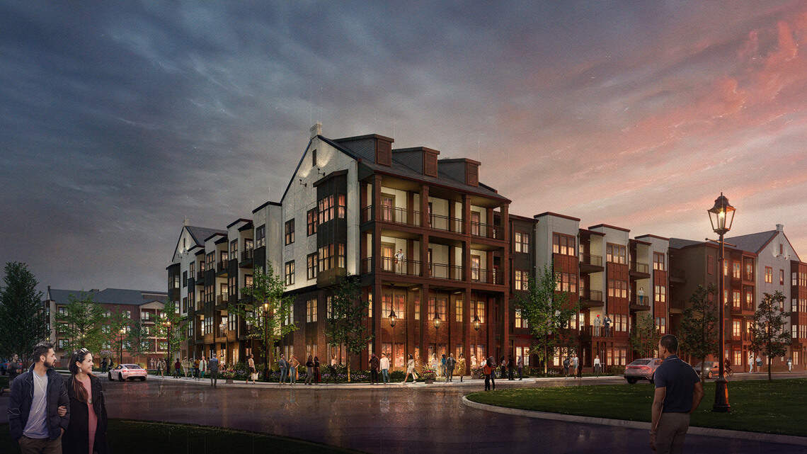 Leasing underway for apartments, townhomes in Viridian’s second multifamily community