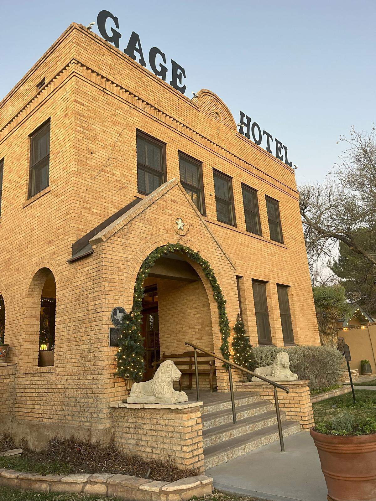 The Gage Hotel in Marathon, Texas has had reports of paranormal activity.