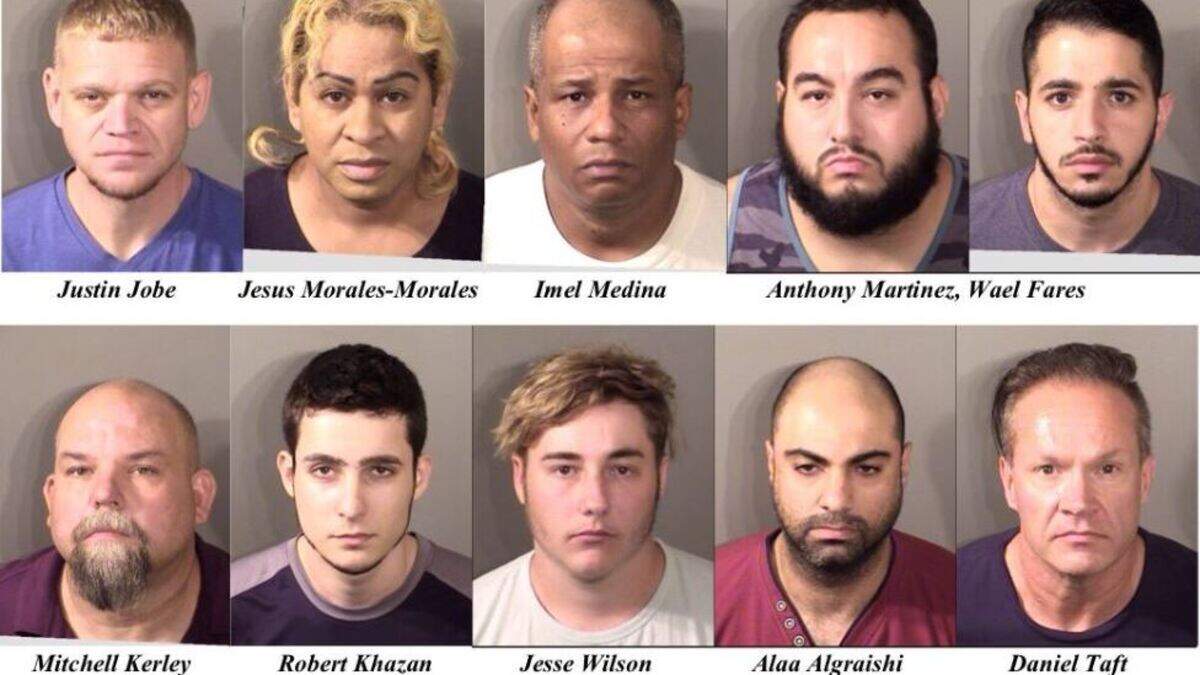 A sex-sting operation in Denton County leads to the arrest of nine men and one woman who are suspected of trying to have sex with children.