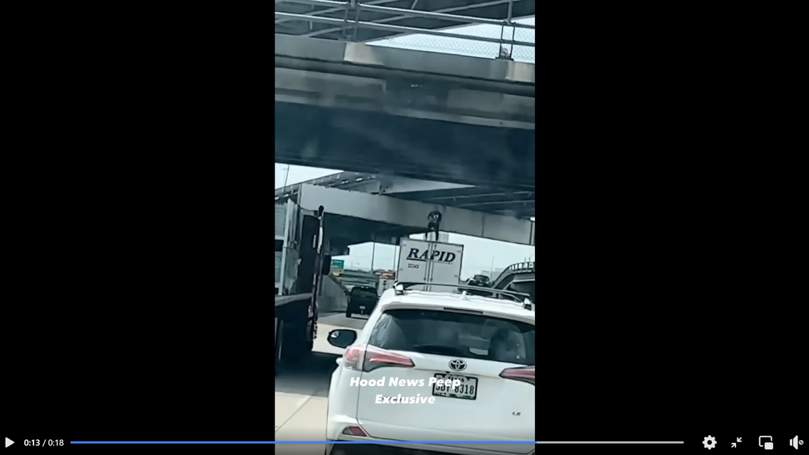 A man was seen dancing on the top of an 18-wheeler before he was knocked off and killed, police said.