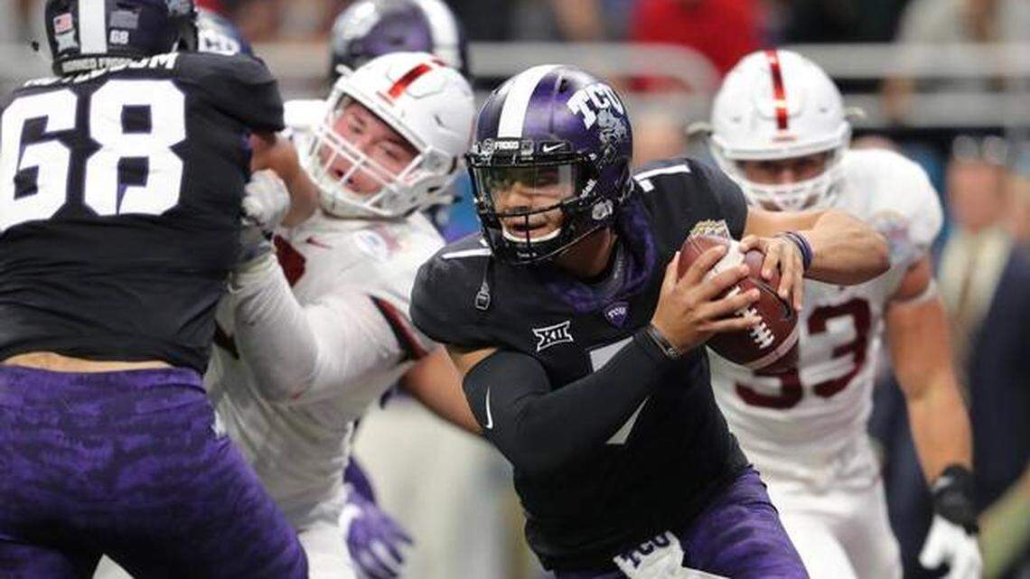 Kenny Hill has returned to campus to finish his degree and serve as student coach.