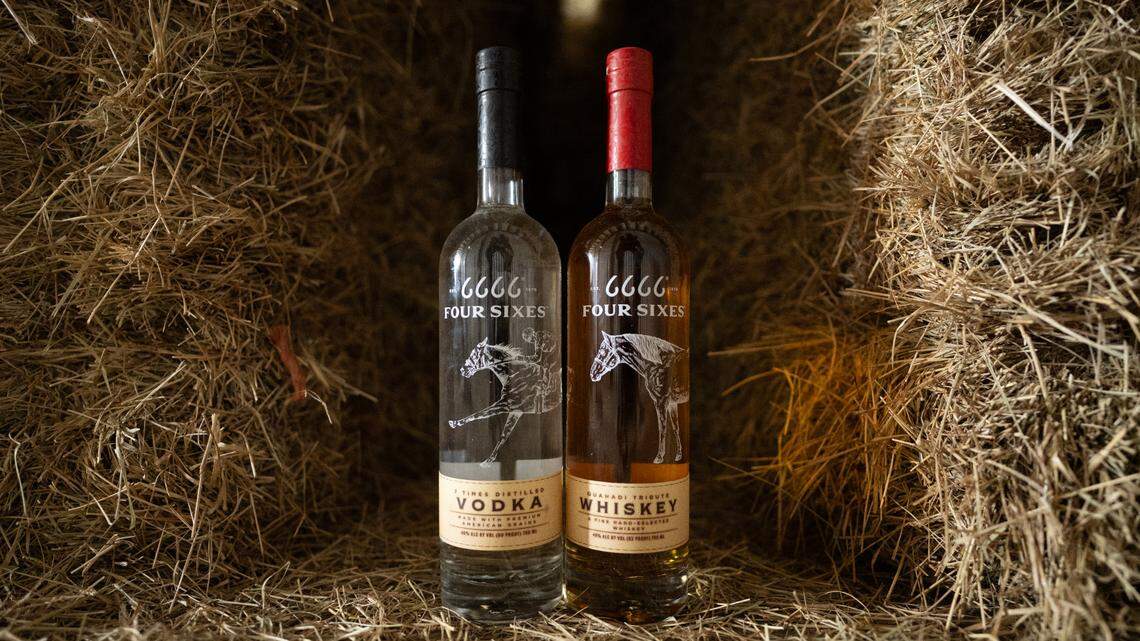 Four Sixes vodka and whiskey are available in stores now.