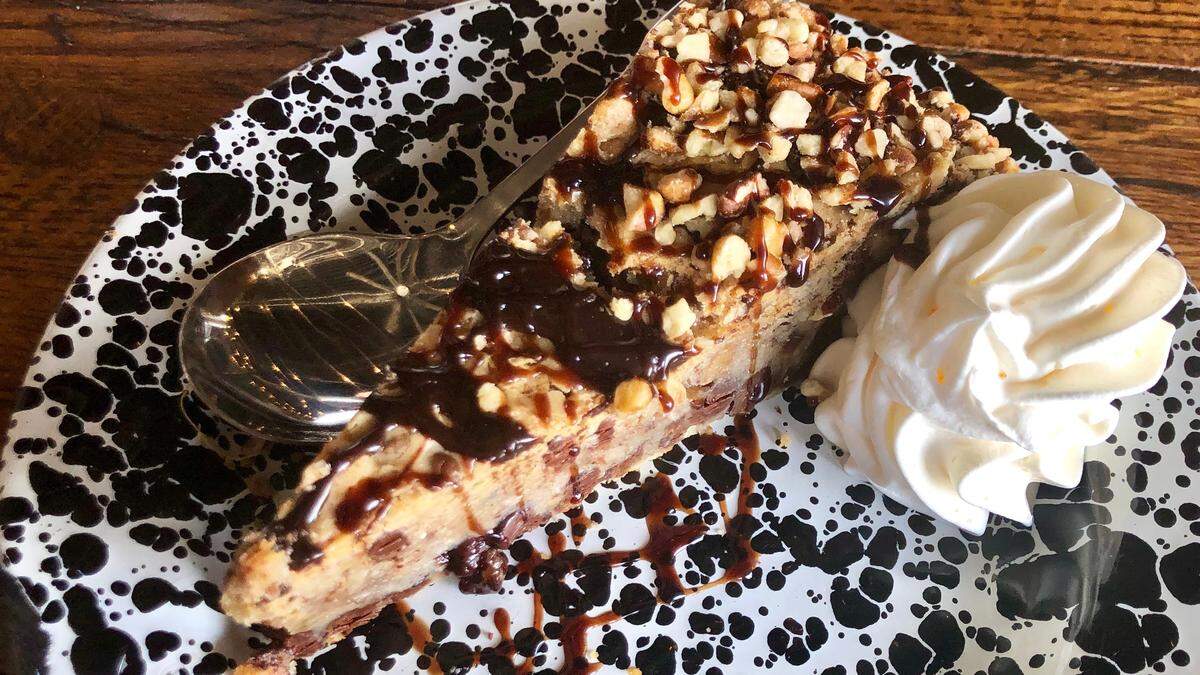 Chocolate-pecan pie is a dessert at Drake’s Yoke in Willow Park.
