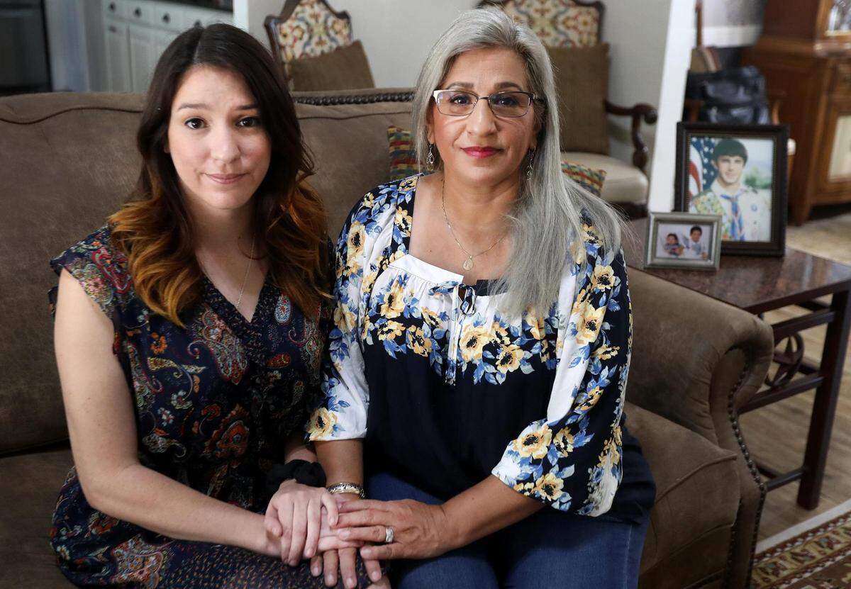 Paula Reed, right, and her daughter, Taylor, are hoping that the U.S. government will intervene to help release Trevor Reed from a Russian prison. Trevor was sentenced to 9 years in prison for allegedly assaulting Russian police officers. “It was like a kangaroo court,” said Paula Reed, who believes her son was convicted for political reasons.
