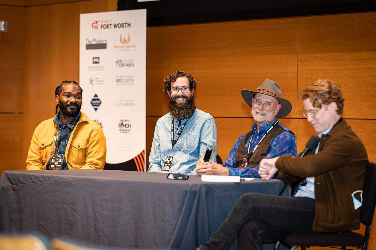 Panelists speak at the 2023 Lone Star Film Festival in Fort Worth.