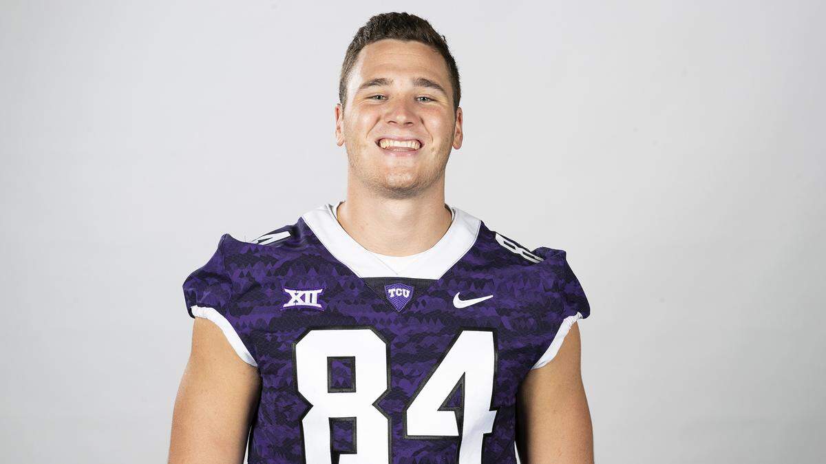 TCU tight end Cole Novak