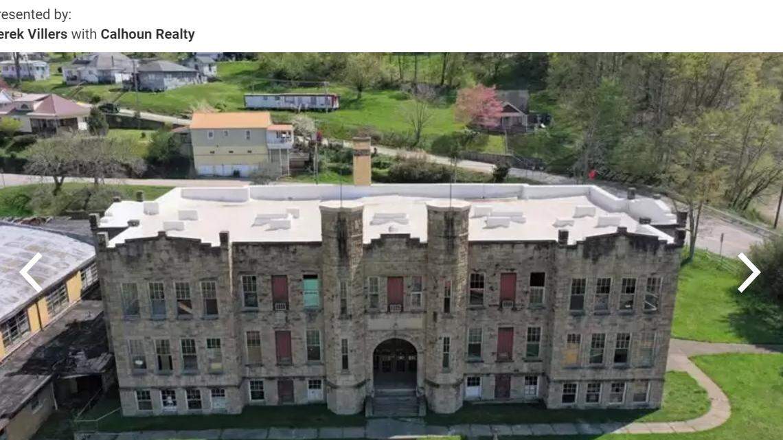 The stone-cut school built in 1923 gives off some chilly vibes.