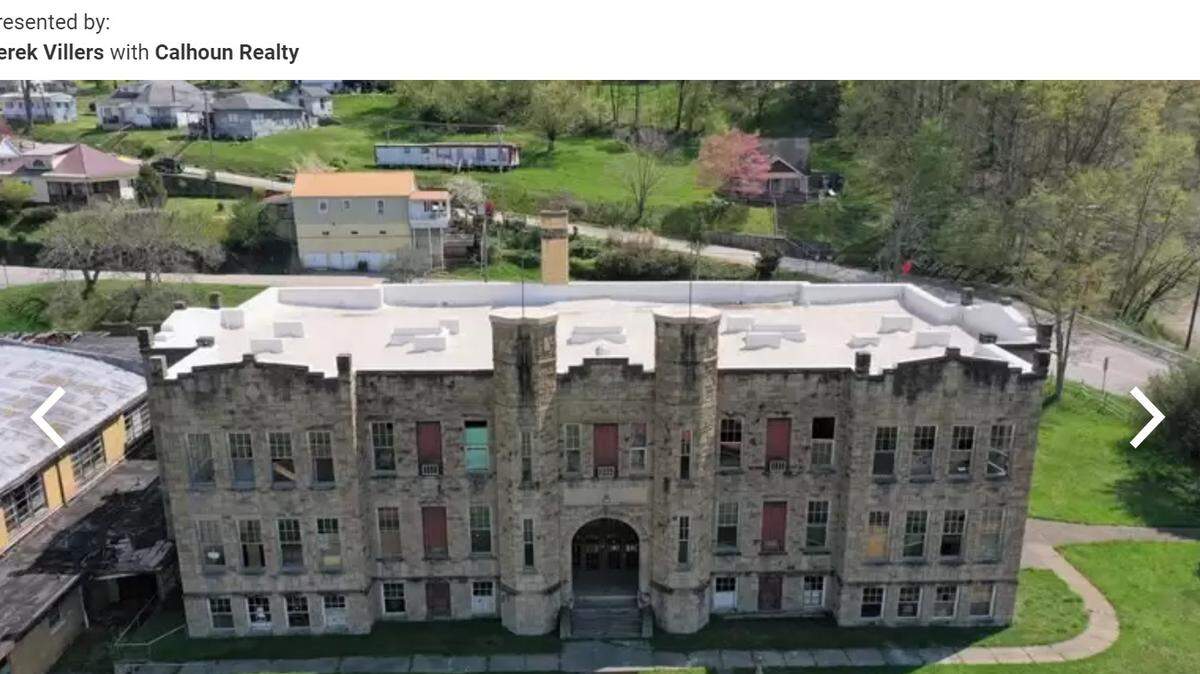 The stone-cut school built in 1923 gives off some chilly vibes.
