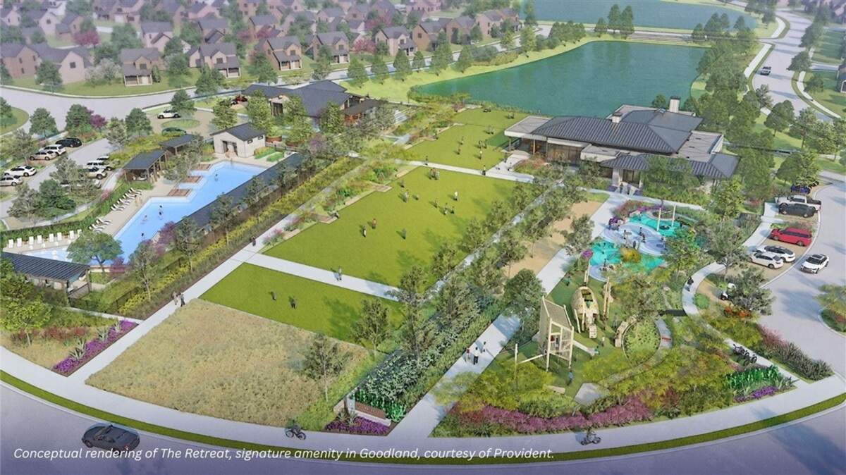 A rendering of The Retreat, a planned amenity at the Goodland development in Grand Prairie. 
