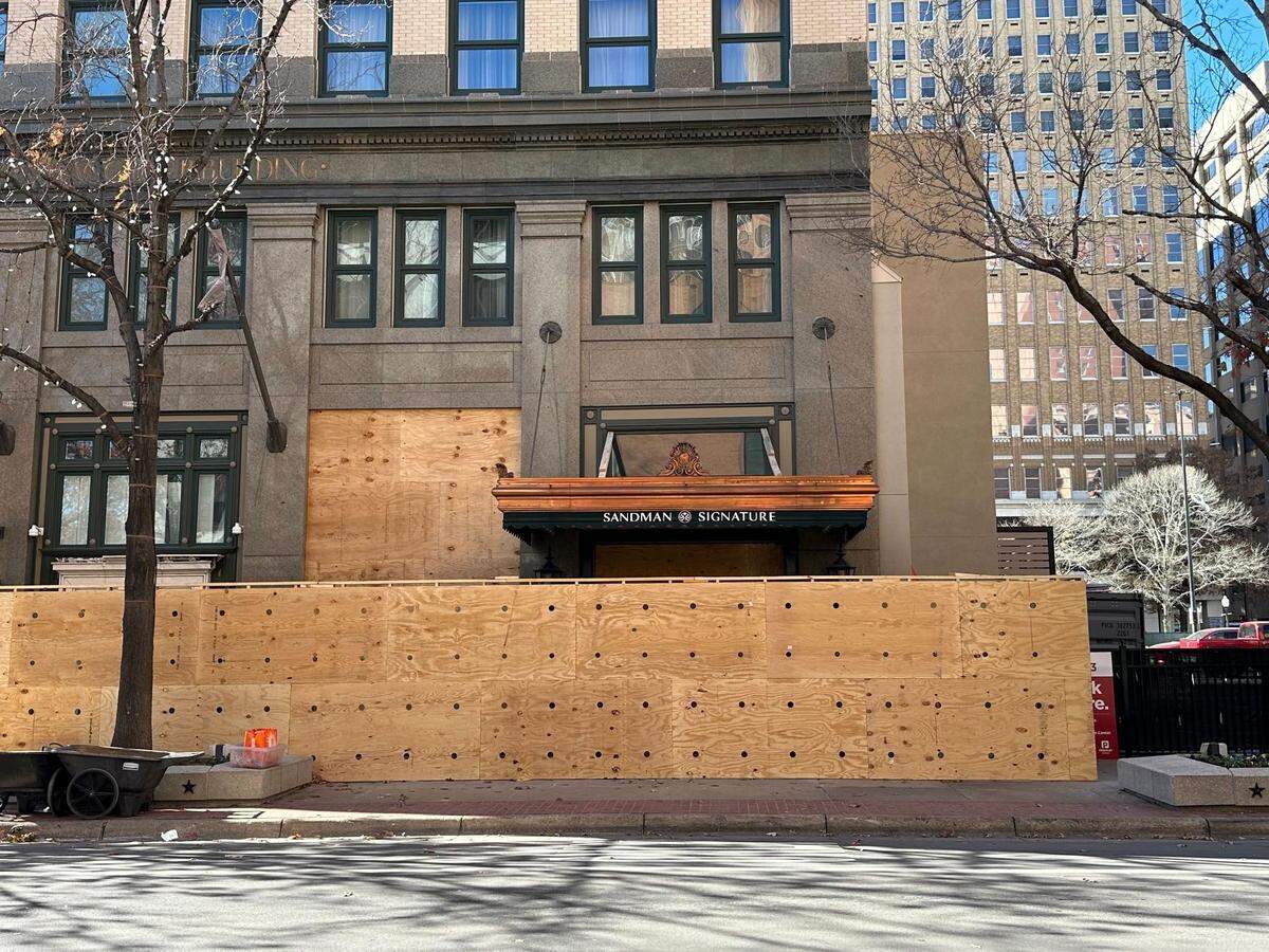 Photos of the Sandman Signature Hotel on Saturday show the progress that’s been made on cleaning up the area in the days since the explosion.