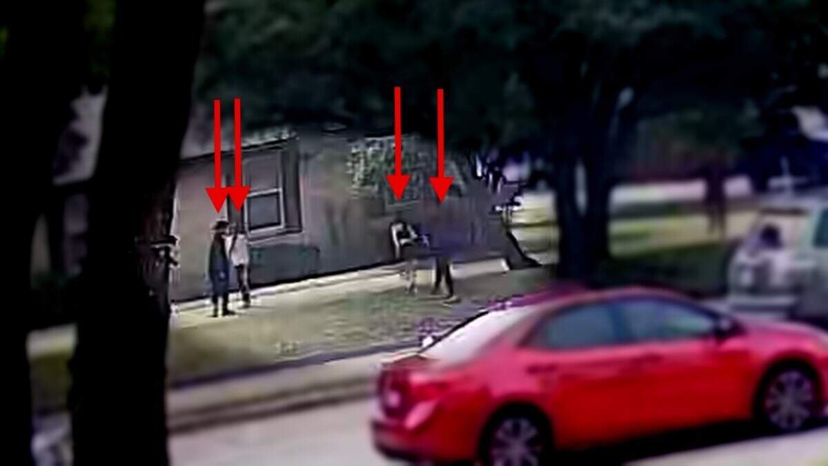 Dallas police released surveillance video and images of people fleeing the scene of a hit-and-run accident on Nov. 7. Police said Wednesday that they have arrested a 12-year-old boy who is suspected of driving the car that hit and killed an 82-year-old woman.