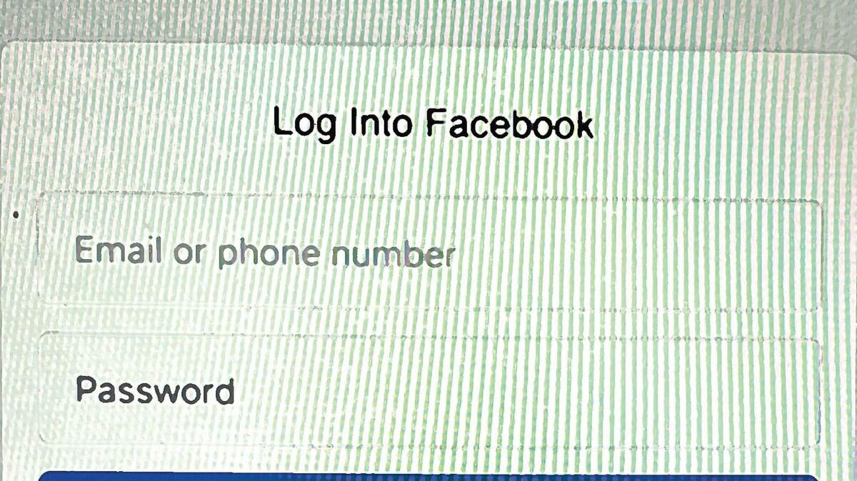 The Facebook login page is seen in this illustration photo. (Tyler Orsburn/News Herald)
