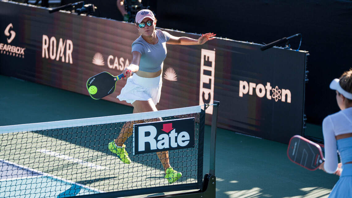 The annoying sound you hear is a pickleball unintentionally destroying tennis