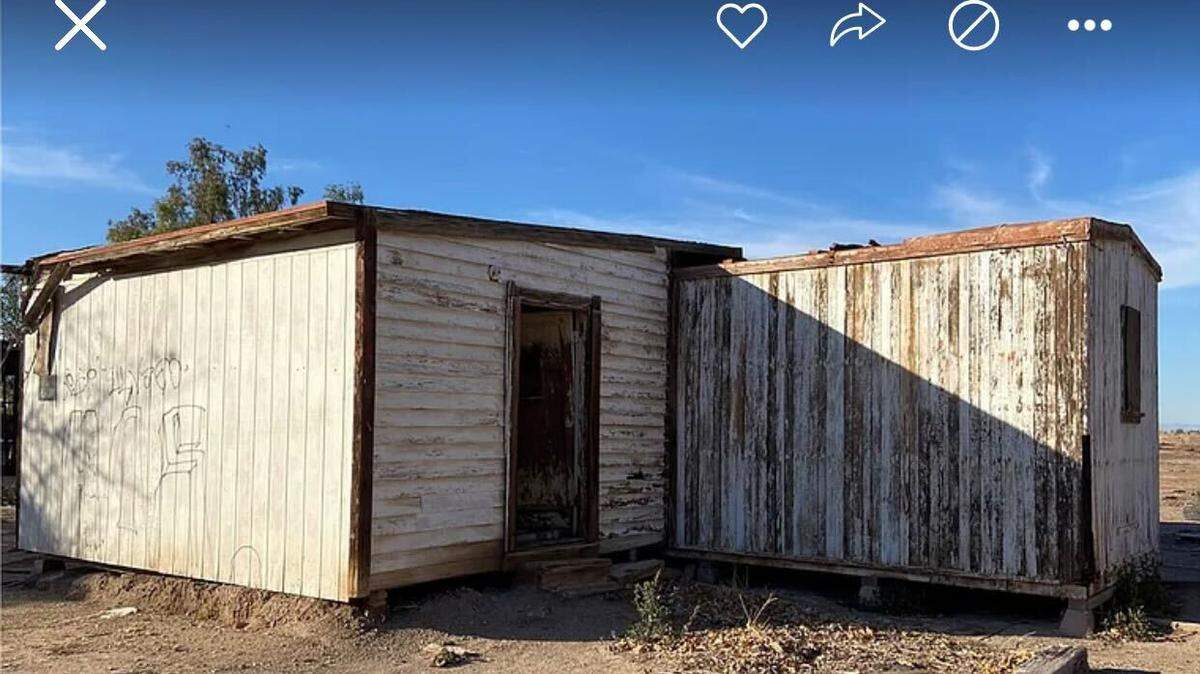 The house is the definition of “bare bones.”