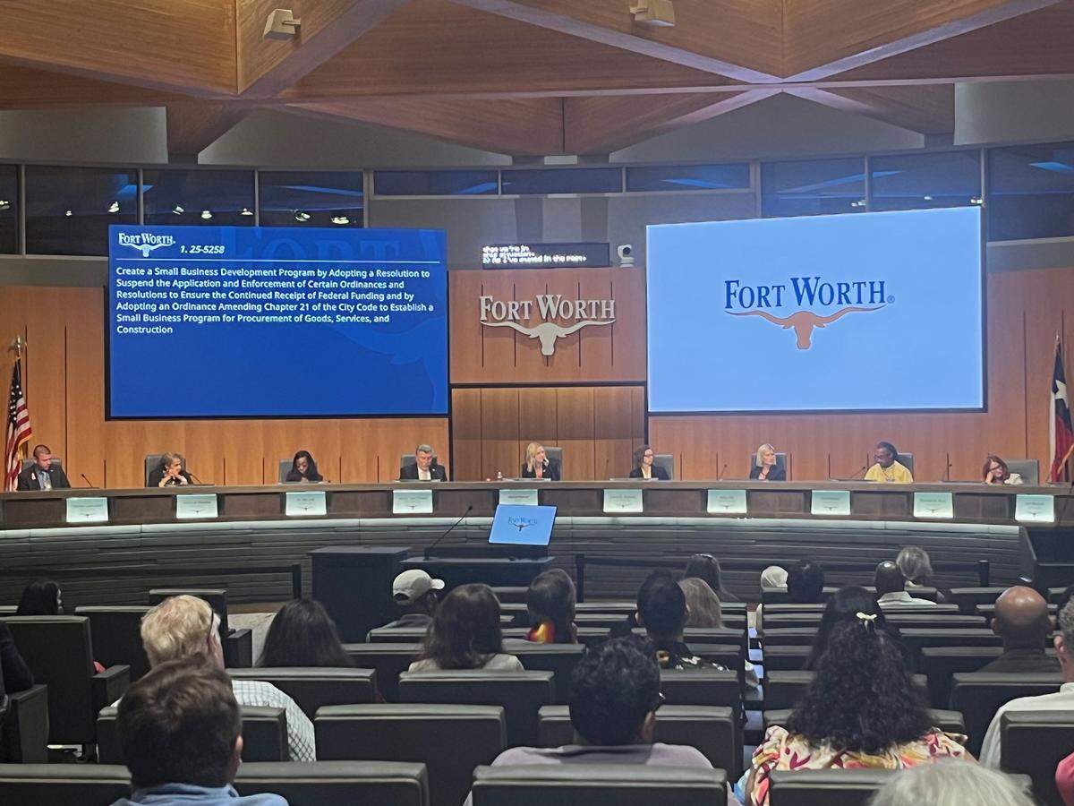 The Fort Worth City Council voted to end DEI programs during a Tuesday night meeting. A new small business development program will be introduced to certify eligible businesses.