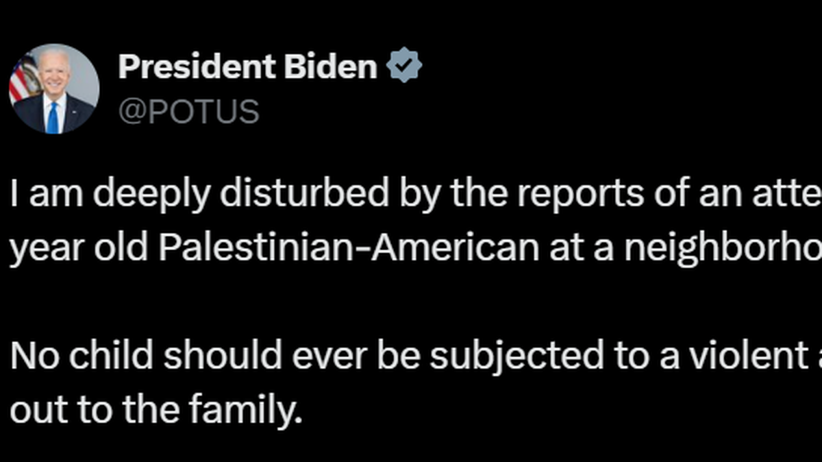 President Joe Biden responded to reports that a woman in Euless attempted to drown a 3-year-old girl because she is Palestinian-American.