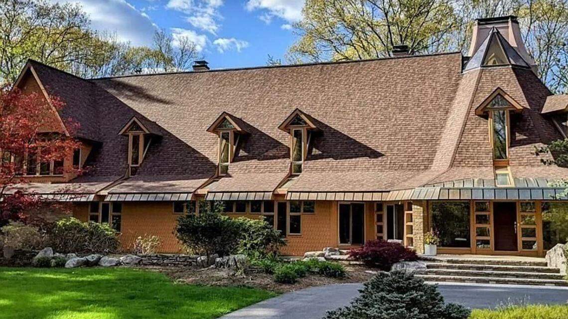 The exterior of the home