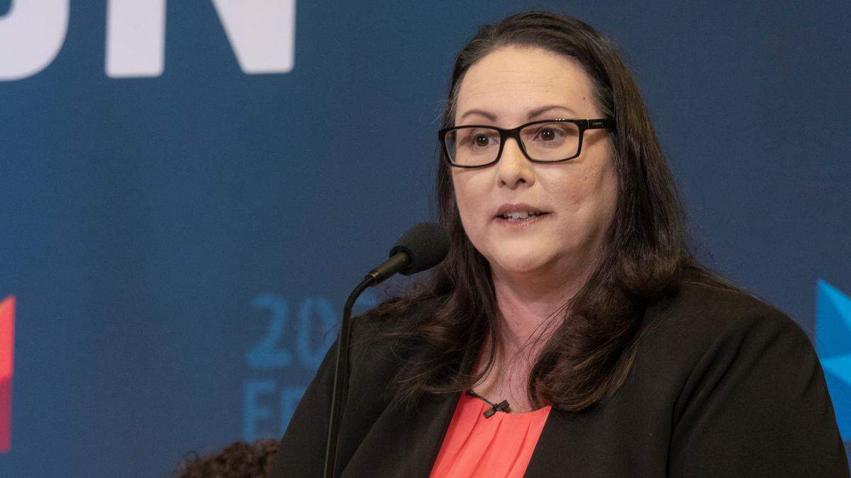 Midland ISD Superintendent Angélica Ramsey speaks during the 2021 State of Education luncheon at the Bush Convention Center. Ramsey is expected to sign a contract Tuesday night to be the new supeirintendet of Fort Worth ISD. Tim Fischer/Reporter-Telegram