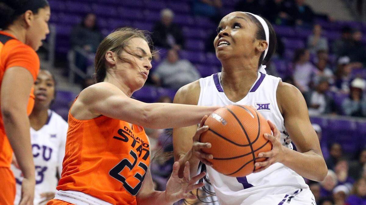 TCU guard Toree Thompson, in action Feb. 7 in Fort Worth against Oklahoma State, scored a career-high 18 points in Monday's loss at Oklahoma State.