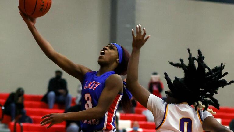 PHOTOS: Arlington Sam Houston plays in first girls basketball playoff game in 20 years