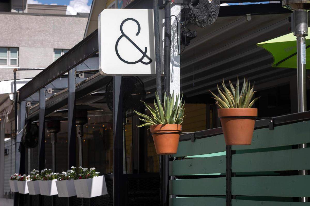 Ampersand runs as a coffee shop during the day, and a bar in the evening, in Fort Worth, Texas, on Friday, July 29, 2022.
